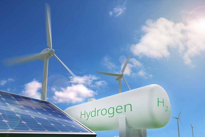 Renewable energy makes green hydrogen