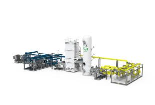 Plug hydrogen liquefaction plant